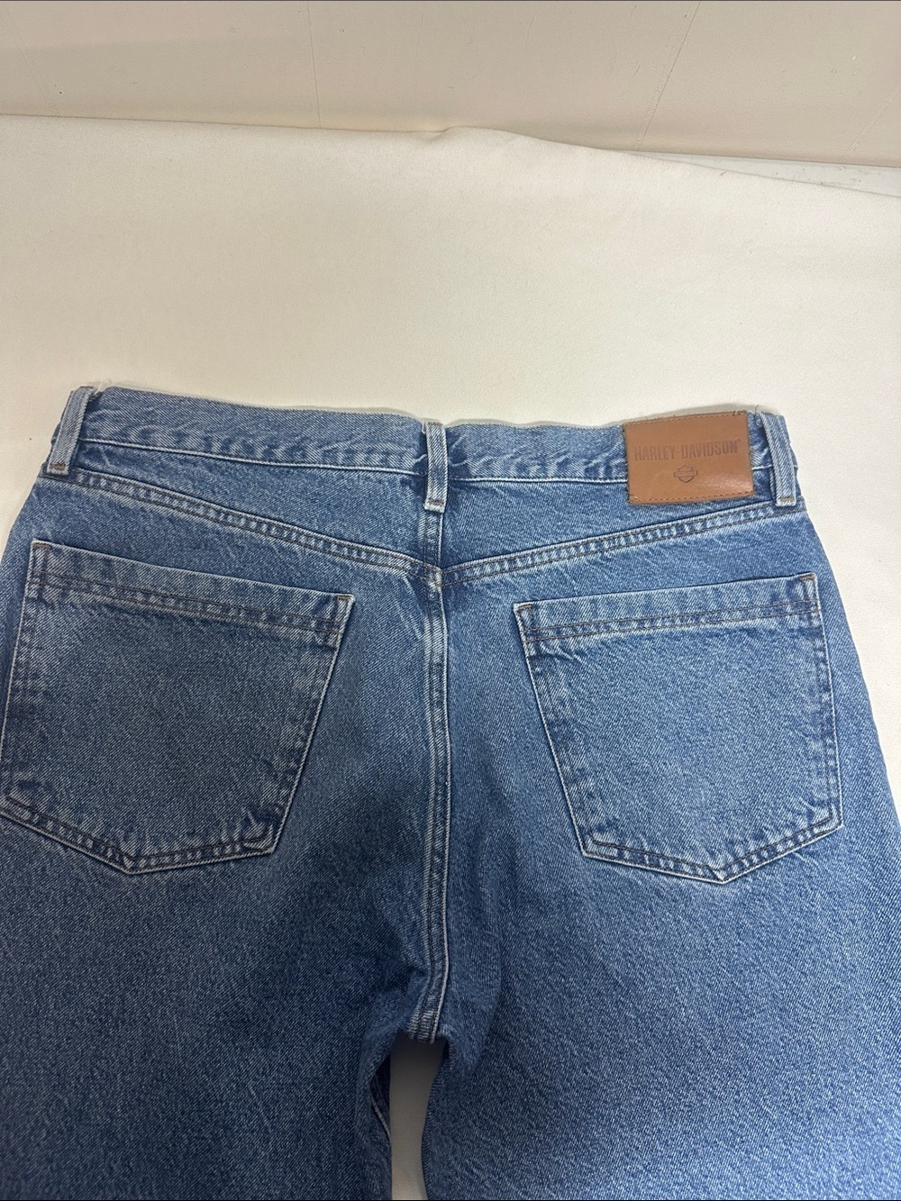 Harley-Davidson Men's Blue Bootcut Denim Jeans 36x32